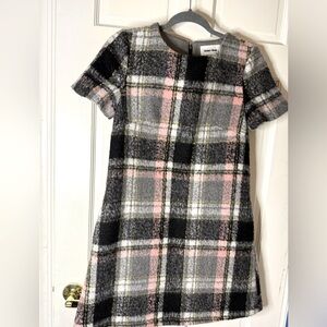 BOPSHOP Line & Dot wool dress sz XS petite